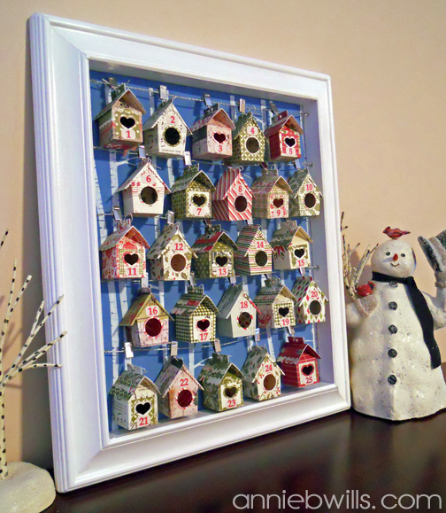 Birdhouse Advent Calendar by Annie Williams Side Annie Williams