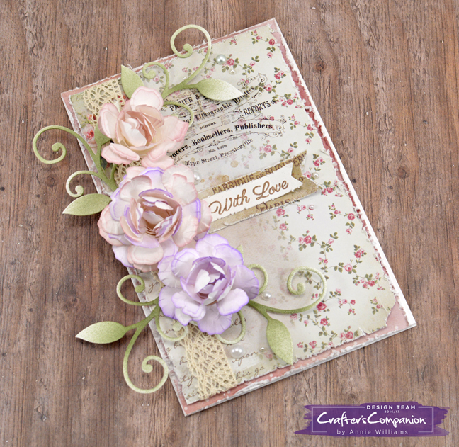 A Shabby Chic Card Using the Rustic Cottage Collection – Annie Williams