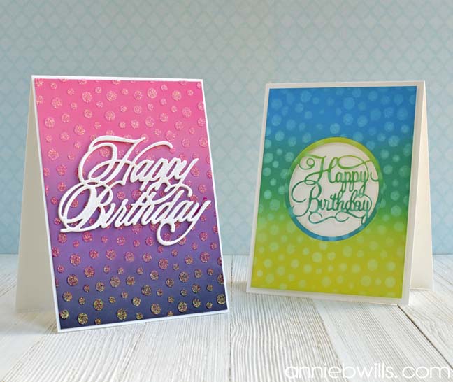 Simple His and Hers Birthday Cards – Annie Williams